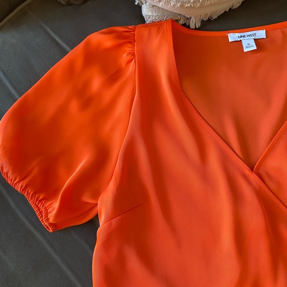 Orange Work Blouse - Picture 2 of 2